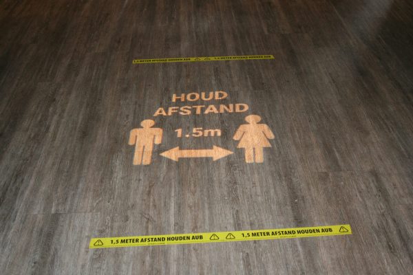 Sticker houdafstand