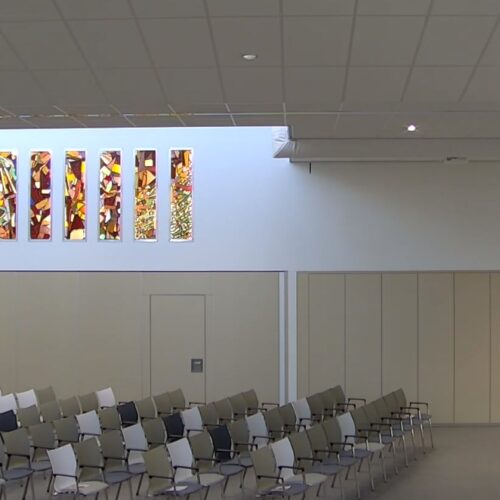 Indirect verlichten van glas in lood