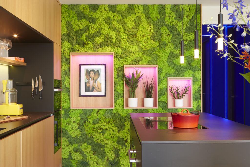 Keuken met Kweekledlamp