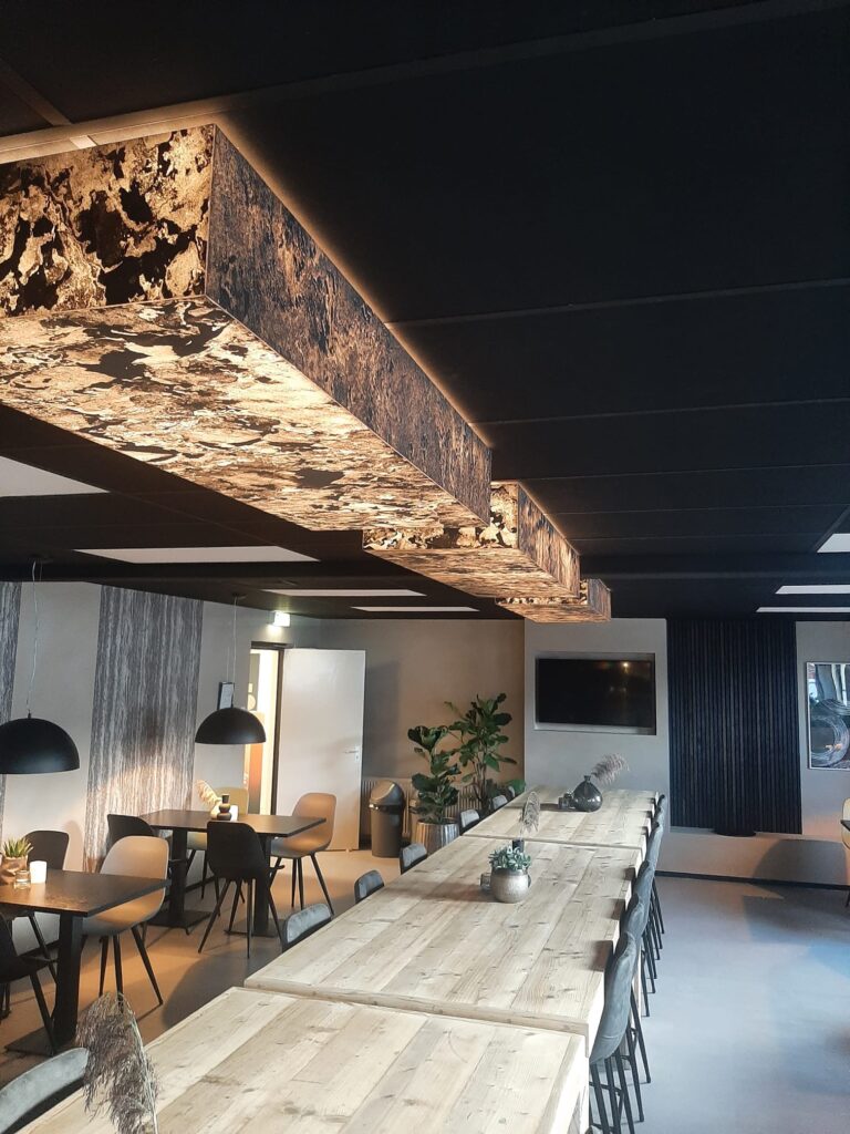 Steen verlichting aanzicht